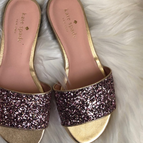 kate spade Shoes - Kate Spade Madeline Glitter Slides